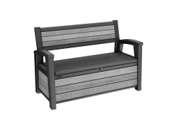 Skrzynia/ławka ogrodowa Deco 227 L - Storm Grey. Wym.: 133 x 61 x 89 cm