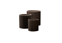 Doniczka Cylinder S+M+L - Brąz