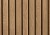 Zbliżenie na fakturę pionowych desek zamkniętego schowka narzędziowego Deco 1400 L w kolorze Venetian Brown.