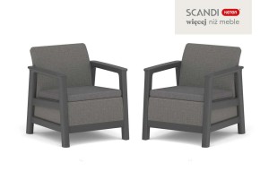 Fotel ogrodowy Scandi Linea (2szt w zestawie) - Grafit-szary.jpg
