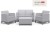 Meble ogrodowe Scandi Forma , 4 -osobowy zestaw Scandi Linea ze stolikiem z funkcją przechowywania - Popielaty-szary.jpg