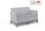 Popielata dwuosobowa sofa Scandi Forma z szarymi poduszkami i stabilną podstawą, ujęcie z przodu.