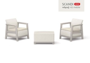 Zestaw Balkonowy Scandi Linea - Popielaty-jasno beżowy.jpg