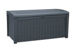 Skrzynia ogrodowa, schowek Borneo 416L - Grafit. Wym.: 130 x 70 x 63 cm