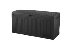 Skrzynia ogrodowa, schowek Comfy 270L - Grafit. Wym.: 117 x 45 x 57 cm