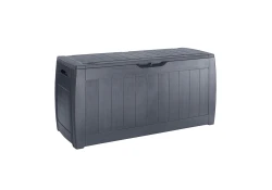 Skrzynia ogrodowa, schowek Hollywood 270L - Grafit. Wym.: 117.5 x 45 x 57.3 cm